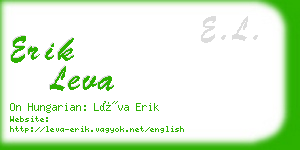 erik leva business card